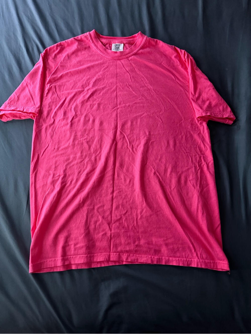 Classic Solid Pink Crewneck T‑Shirt - Comfort Colors
